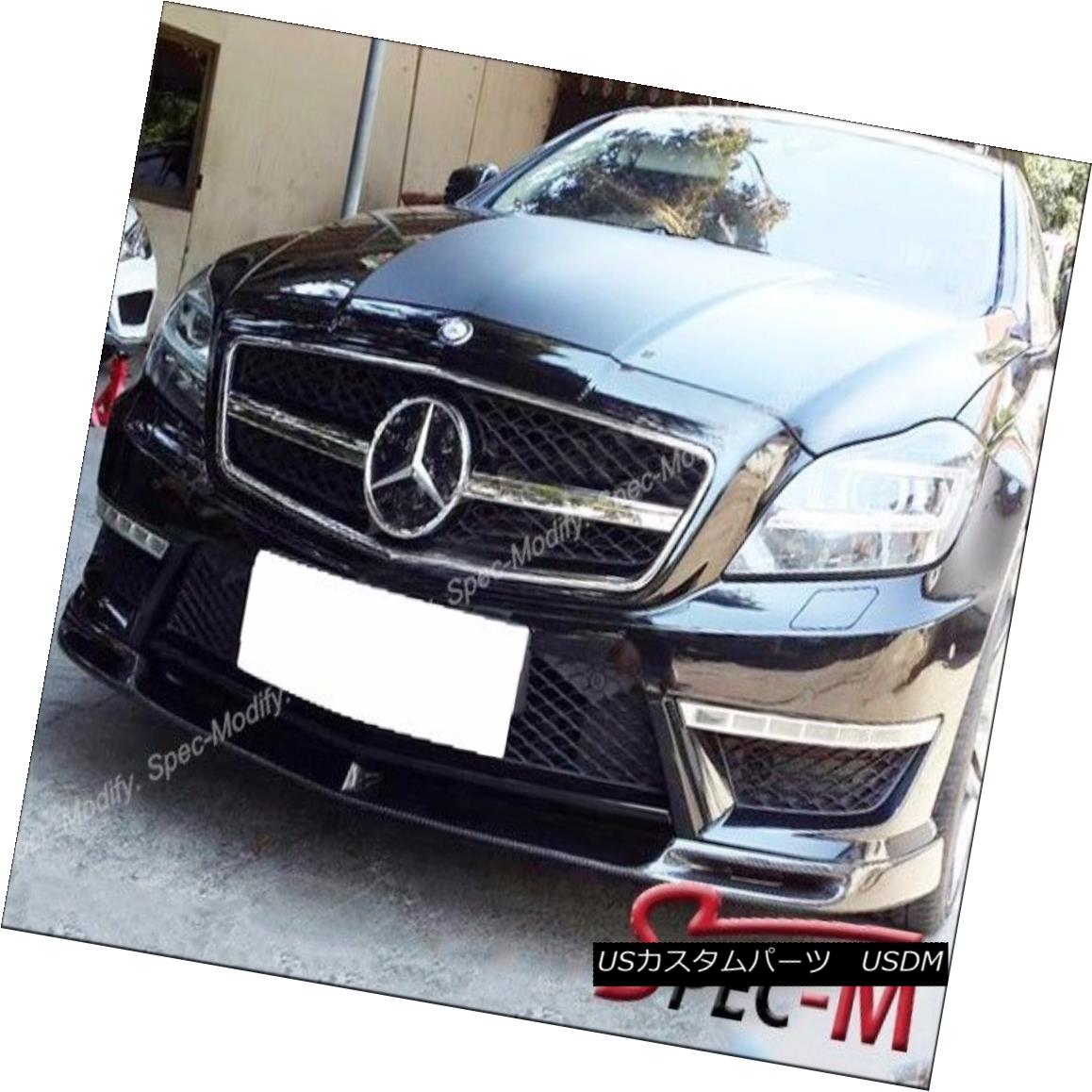エアロパーツ V Style Carbon Fiber Front Bumper Lip For 2011+ W218 CLS63 AMG CLS Vスタイルカーボンファイバーフロントバンパーリップ2011 + W218 CLS63 AMG CLS 【並行輸入品】