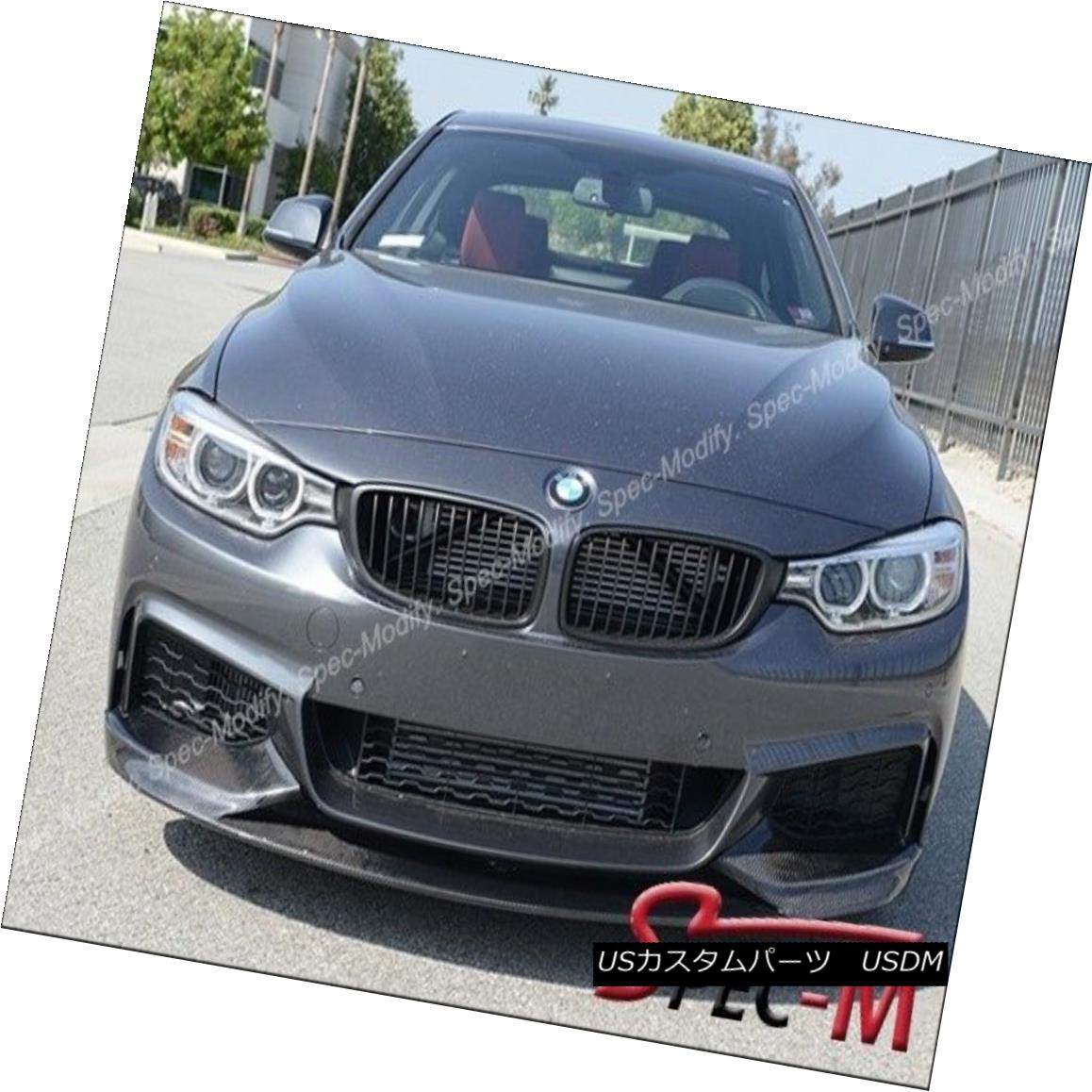 エアロパーツ BMW F32 F33 F36 M-Tech & M-Sport P Style Front Bumper Lip Carbon Fiber BMW F32 F33 F36 M-Tech& M-スポーツPスタイルフロントバンパーリップカーボンファイバー 【並行輸入品】