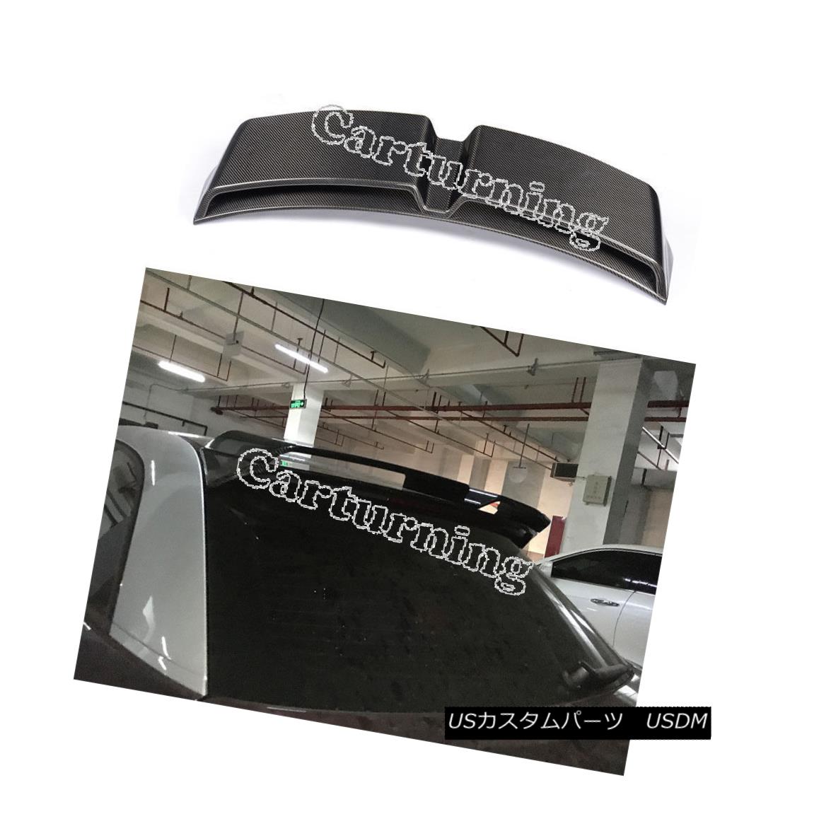 エアロパーツ Carbon Fiber Rear Roof Spoiler Trunk Boot Wing Lip Fit for Audi A1 2Door 10-14 Audi A1用カーボンファイバーリアルーフスポイラートランクブーツウィングリップフィット 【並行輸入品】|カスタムパーツ WORLD倉庫
