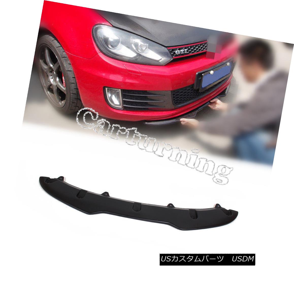 エアロパーツ FRP Front Lip Spoiler Fit for VW Volkswagen Golf 6 VI MK6 GTI Bumper Unpainted FRPフロントリップスポイラーVWフォルクスワーゲンゴルフ6 VI MK6 GTIバンパー未塗装 【並行輸入品】｜カスタムパーツ WORLD倉庫
