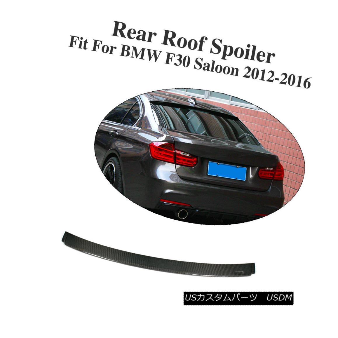 エアロパーツ Rear Roof Spoiler Window Wing Lip Carbon Fiber Fit For BMW F30 Saden 2012-2016 フロントルーフスポイラーウイングリップカーボンファイバーBMW F30サドン用2012-2016 【並行輸入品】