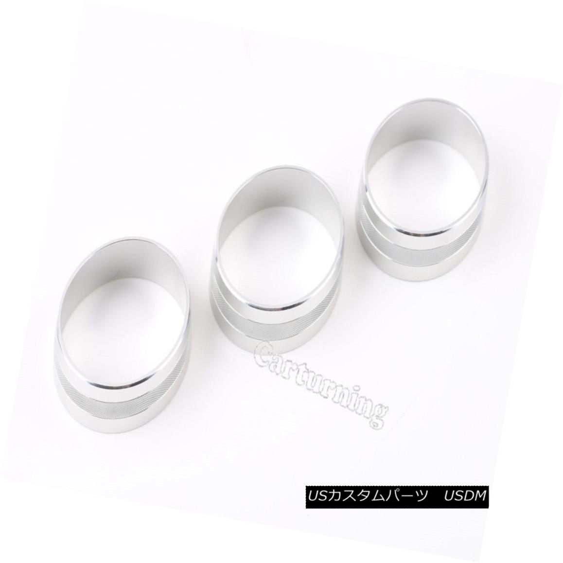 エアロパーツ Car Inner Air Outlet Vent Frame Cover Trim fit for Jeep Wrangler Patriot Silver ジープ・ラングラー・パトリオット・シルバーの車内用エアーアウトレットベントフレームカバートリムフィット 【並行輸入品】