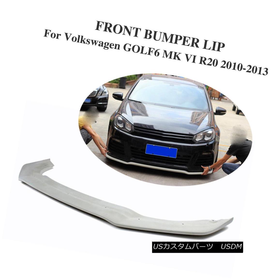 エアロパーツ Unpainted FRP Front Lip Chin Spoiler Fit for Volkswagen Golf MK6 6 VI R20 10-13 未塗装FRPフロントリップチンスポイラーフィットフォルクスワーゲンゴルフMK6 6 VI R20 10-13 【並行輸入品】 103,675円