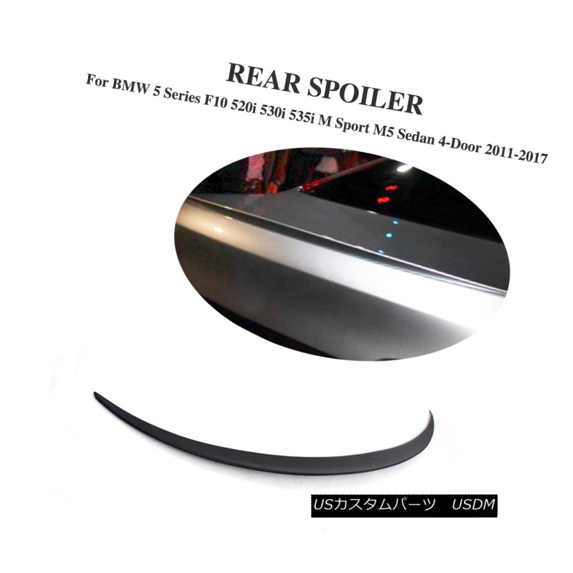 エアロパーツ Carbon Fiber Rear Trunk Wing Spoiler For BMW 5Series F10 550i M5 Style 11-17 BMW 5Series F10 550i M5スタイル11-17用カーボンファイバーリアトランクウイングスポイラー 【並行輸入品】
