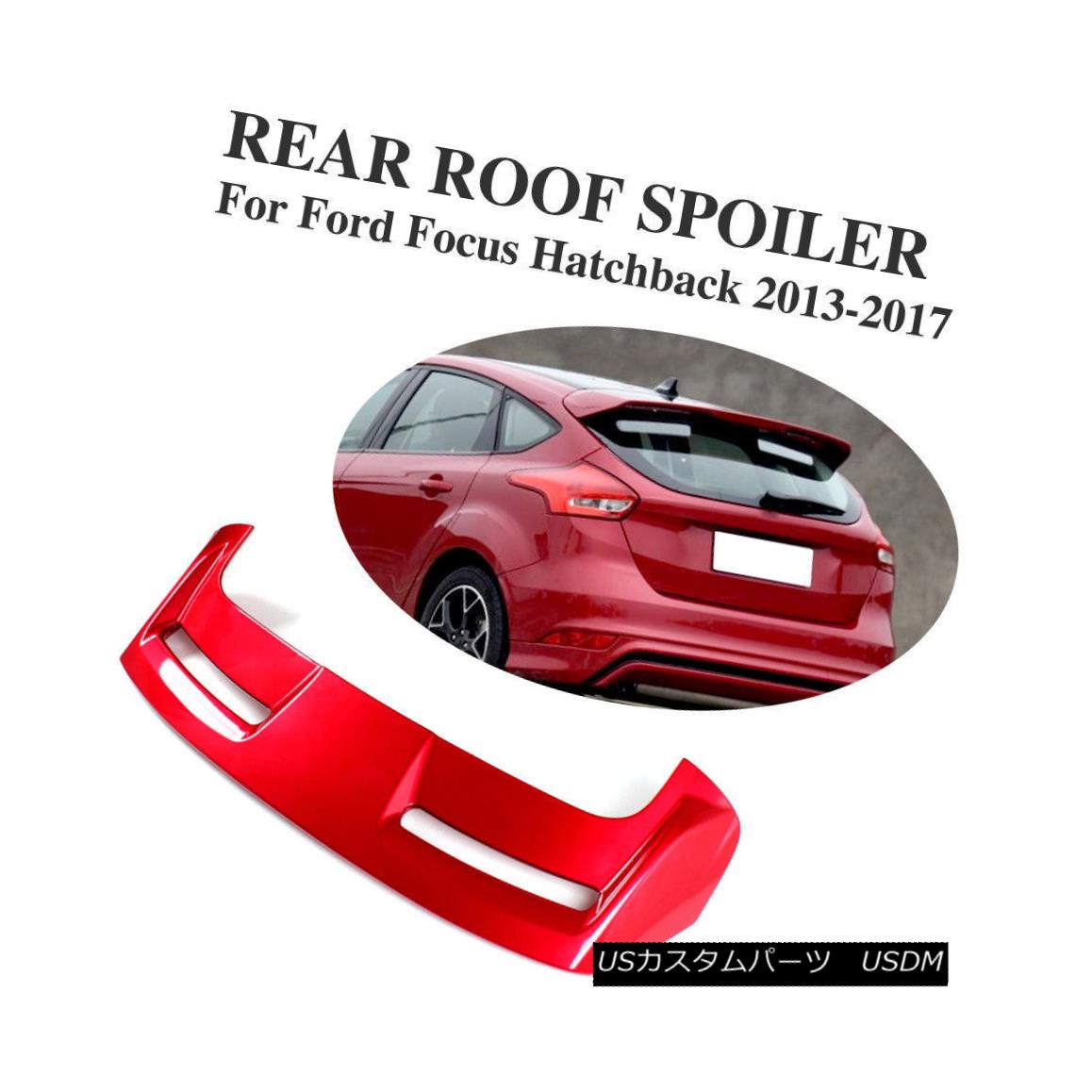 エアロパーツ Auto Rear Spoiler Trunk Lip Wing Spoiler Fit For Ford Focus Hatchback 2013-2017 フォードフォーカスハッチバックのためのオートリアスポイラートランクリップウイングスポイラーの適合2013-2017 【並行輸入品】