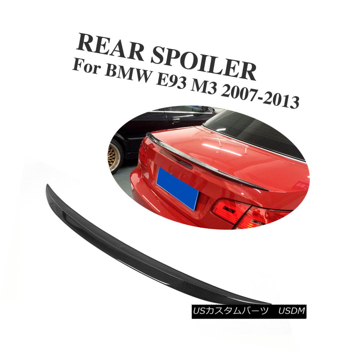 エアロパーツ Carbon Fiber Rear Spoiler Lip Wing Convertible Fit for BMW E93 325i 328i 07-13 BMW E93 325i 328i 07-13用カーボンファイバーリアスポイラーリップウイングコンバーチブルフィット 【並行輸入品】