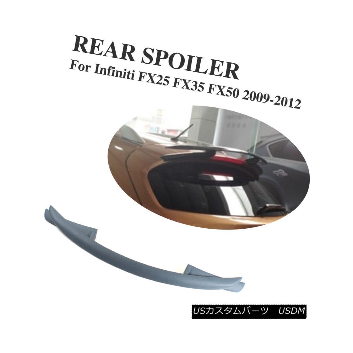 エアロパーツ Rear Roof Spoiler Bumper Wing Lip Fit For Infiniti FX25 FX35 FX50 2009-2012 インフィニティFX25 FX35 FX50 2009-2012用リアルーフスポイラーバンパーウィングリップフィット 【並行輸入品】