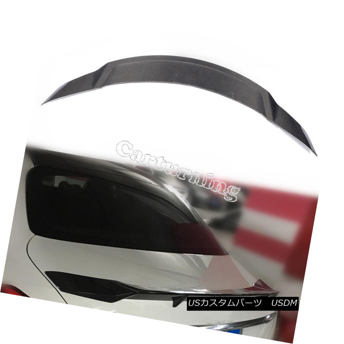 エアロパーツ Carbon Fiber Tail Trunk Wing Spoiler Fit for Mercedes Benz W205 Sedan 4D 15-16 メルセデスベンツW205セダン4D 15-16のカーボンファイバーテールトランクウィングスポイラーフィット 【並行輸入品】