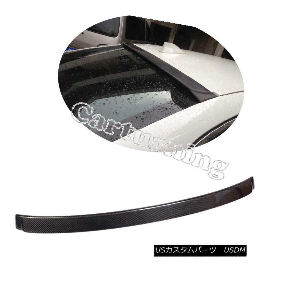 エアロパーツ Carbon Fiber Rear Roof Spoiler Wing Lip Fit For BMW F10 528i 535i Sedan F10 M5 カーボンファイバーリアルーフスポイラーウィングリップフィットBMW F10 528i 535iセダンF10 M5 【並行輸入品】