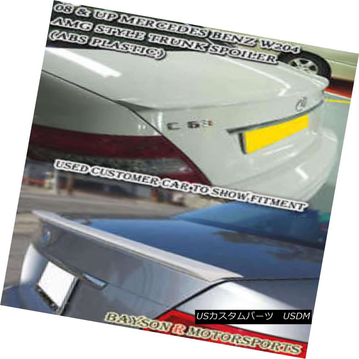 エアロパーツ A-Style Rear Trunk Spoiler Wing (ABS) Fits 08-14 Mercedes C-Class W204 A型リアトランク・スポイラー・ウィング（ABS）が08-14メルセデスCクラスW204に適合 【並行輸入品】