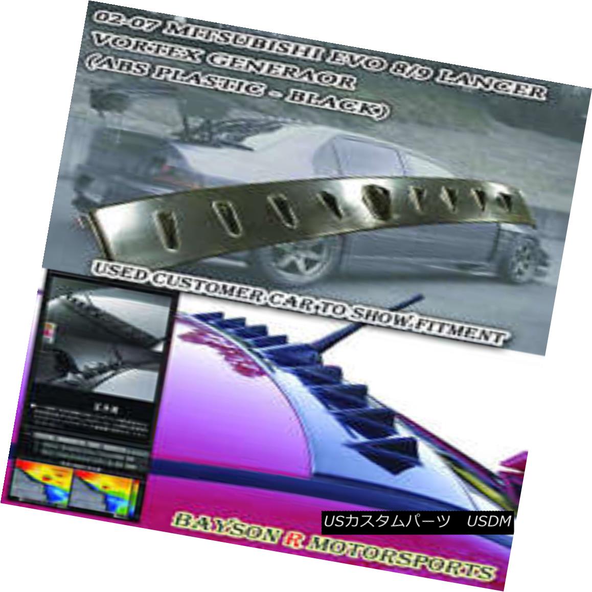 エアロパーツ VG-Style Rear Roof Spoiler Wing (ABS) Fits 01-07 Mitsubishi EVO 7 8 9 VGスタイルのリアルーフスポイラーウイング(ABS)フィット01-07三菱EVO 7 8 9 【並行輸入品】