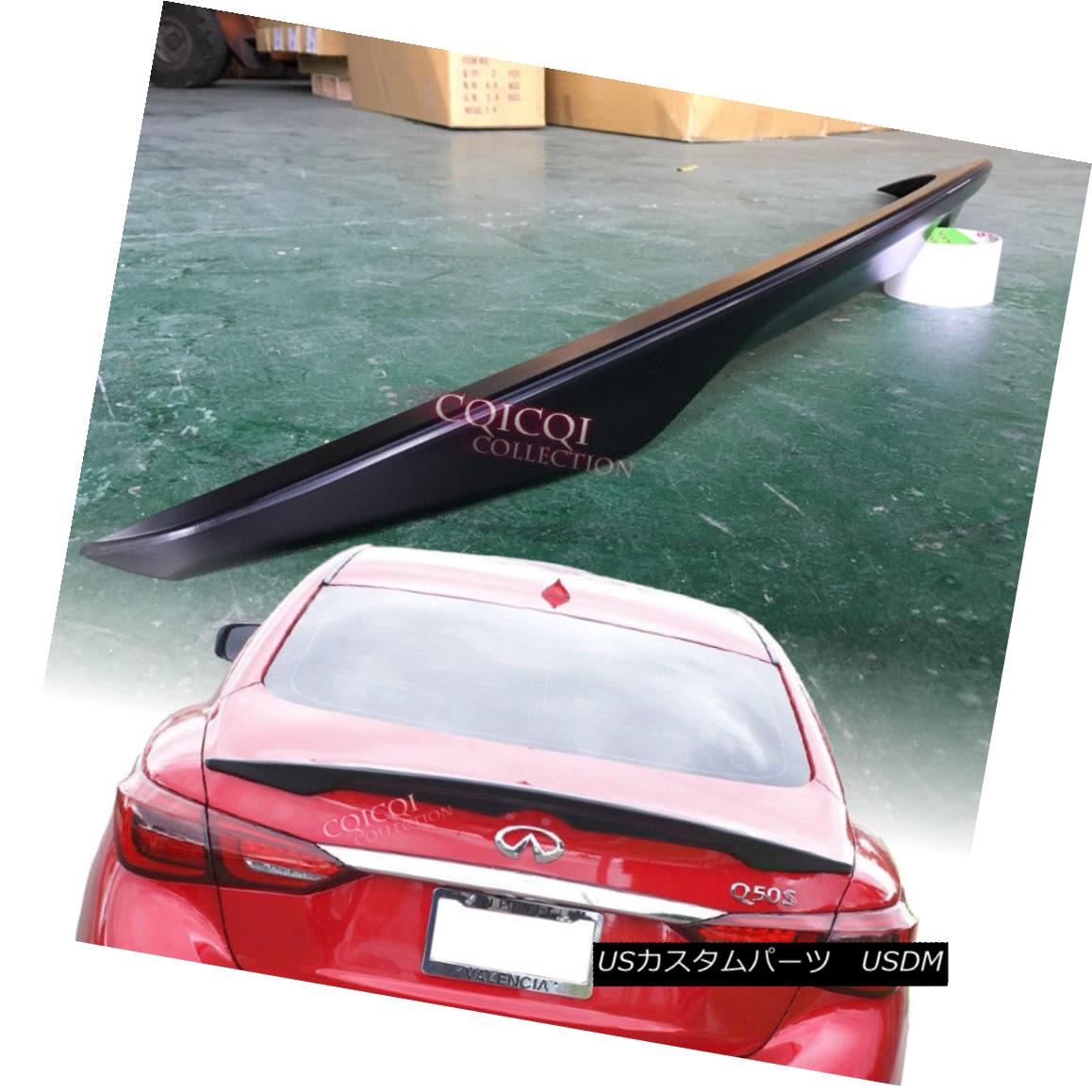 エアロパーツ Unpainted OEM type trunk spoiler for Infiniti 14~18 Q50 4-Door sedan ◎ インフィニティの未塗装OEMタイプのトランク・スポイラー14?18 Q50 4ドア・セダン？ 【並行輸入品】