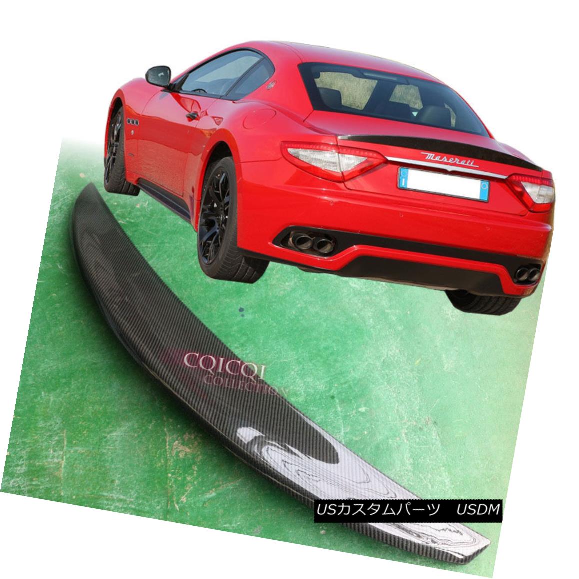 エアロパーツ Carbon Fiber 2008-2014 Maserati Gran Turismo S coupe 2-Door trunk spoiler ◎ 炭素繊維2008-2014 Maserati Granturismo Sクーペ2ドアトランク・スポイラー？ 【並行輸入品】