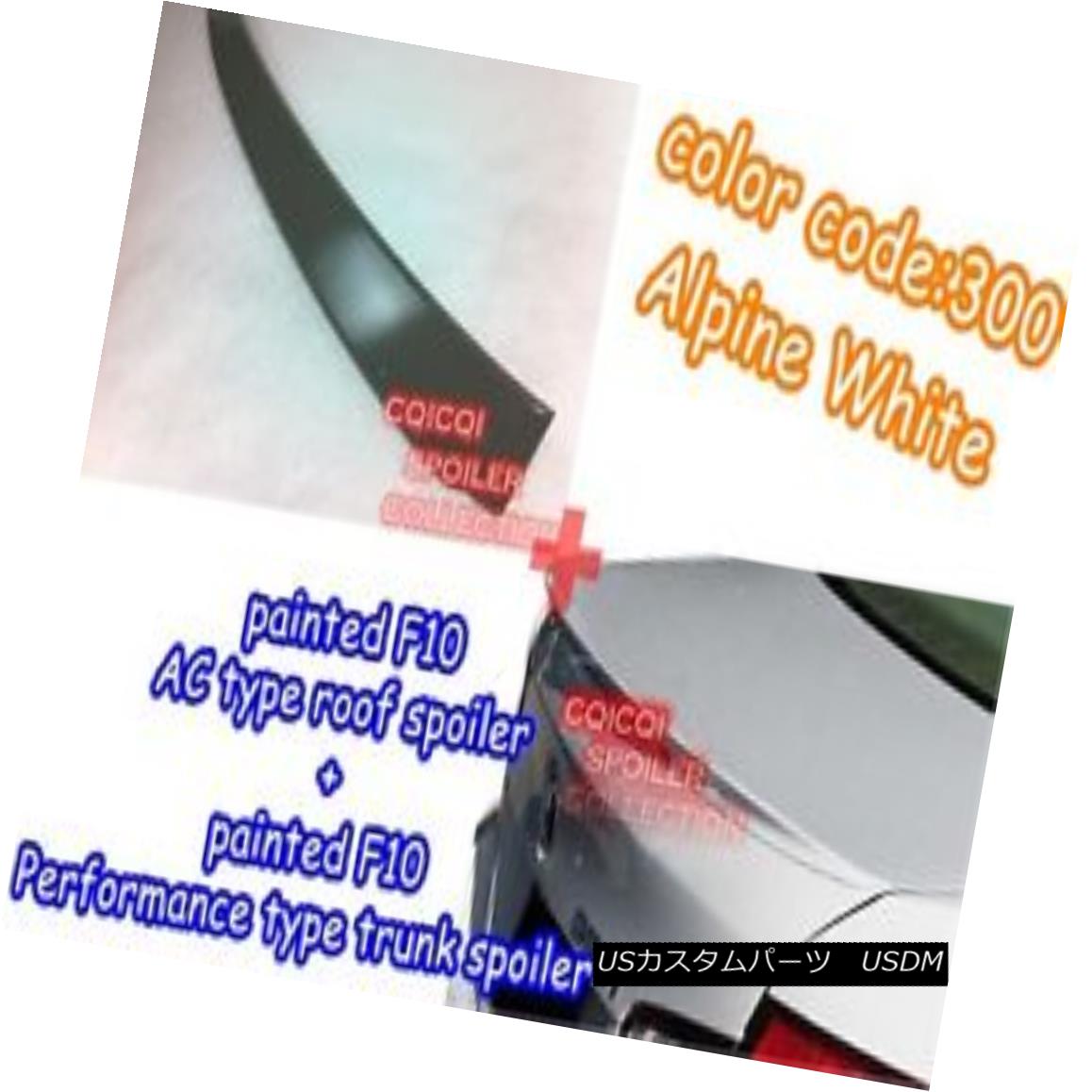 エアロパーツ Painted COMBO BMW 11~16 F10 Sedan AC type roof + P type trunk spoiler color:300◎ 塗装COMBO BMW 11?16 F10セダンACタイプの屋根+ Pタイプのトランクスポイラーの色：300？ 【並行輸入品】