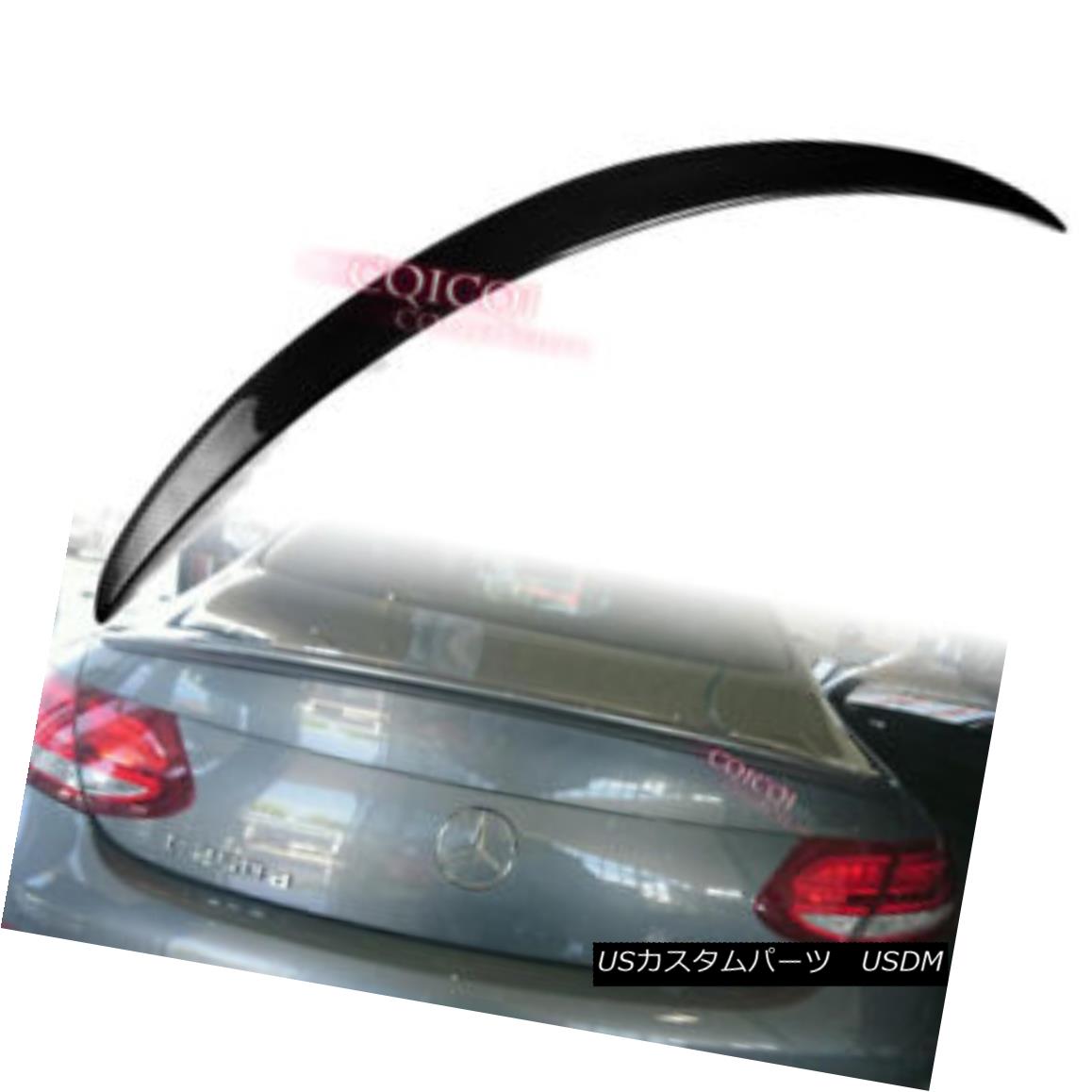エアロパーツ Carbon Fiber MERCEDES BENZ 16~18 C205 C class coupe A type trunk spoiler ◎ 炭素繊維MERCEDES BENZ 16?18 C205 Cクラスクーペタイプのトランク・スポイラー？ 【並行輸入品】