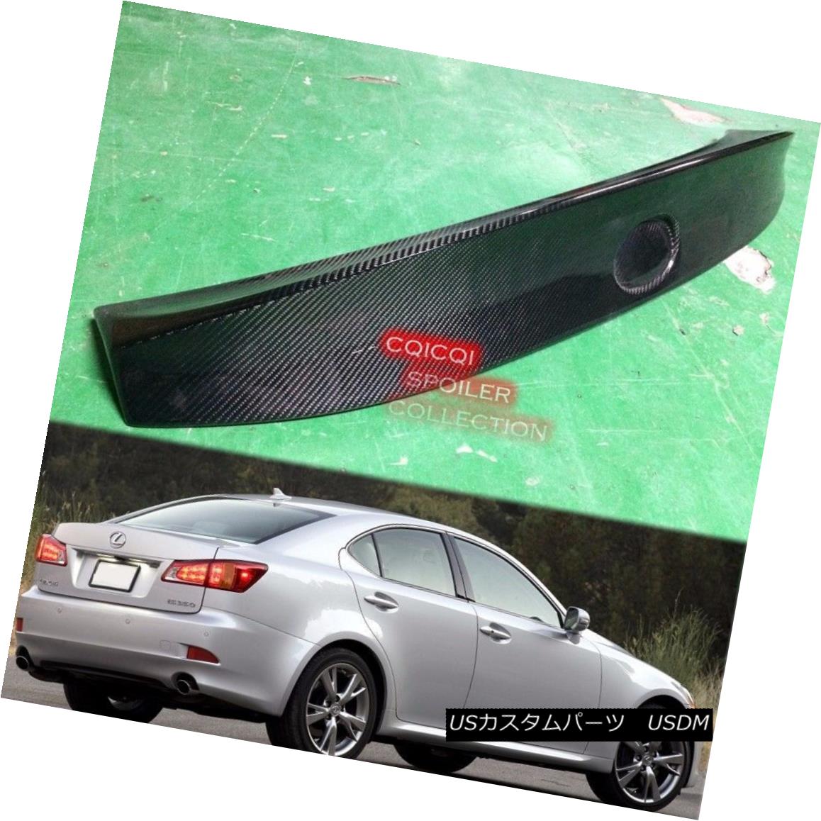 エアロパーツ Carbon Fiber 05-12 LEXUS IS250 IS350 Sedan W type trunk spoiler ◎ 炭素繊維05-12レクサスIS250 IS350セダンW型トランク・スポイラー？ 【並行輸入品】