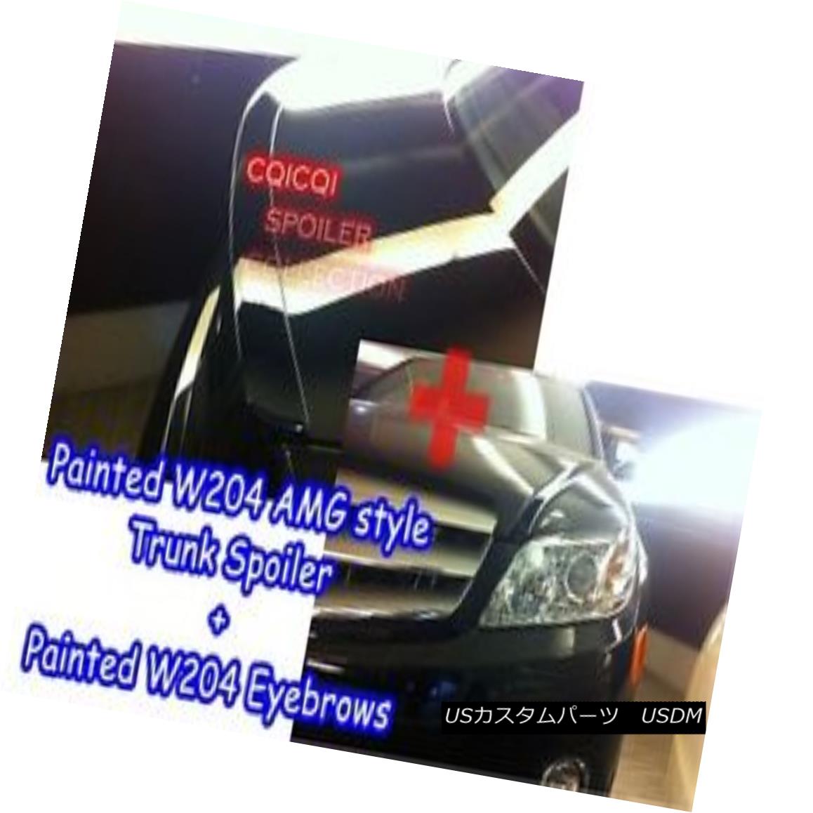エアロパーツ Painted Combo M-BENZ 08~10 W204 C sedan AMG type trunk spoiler+eyelid color-650◎ ペイントコンボM-BENZ 08?10 W204 CセダンAMGタイプトランクスポイラー+まぶたカラー - 650？ 【並行輸入品】