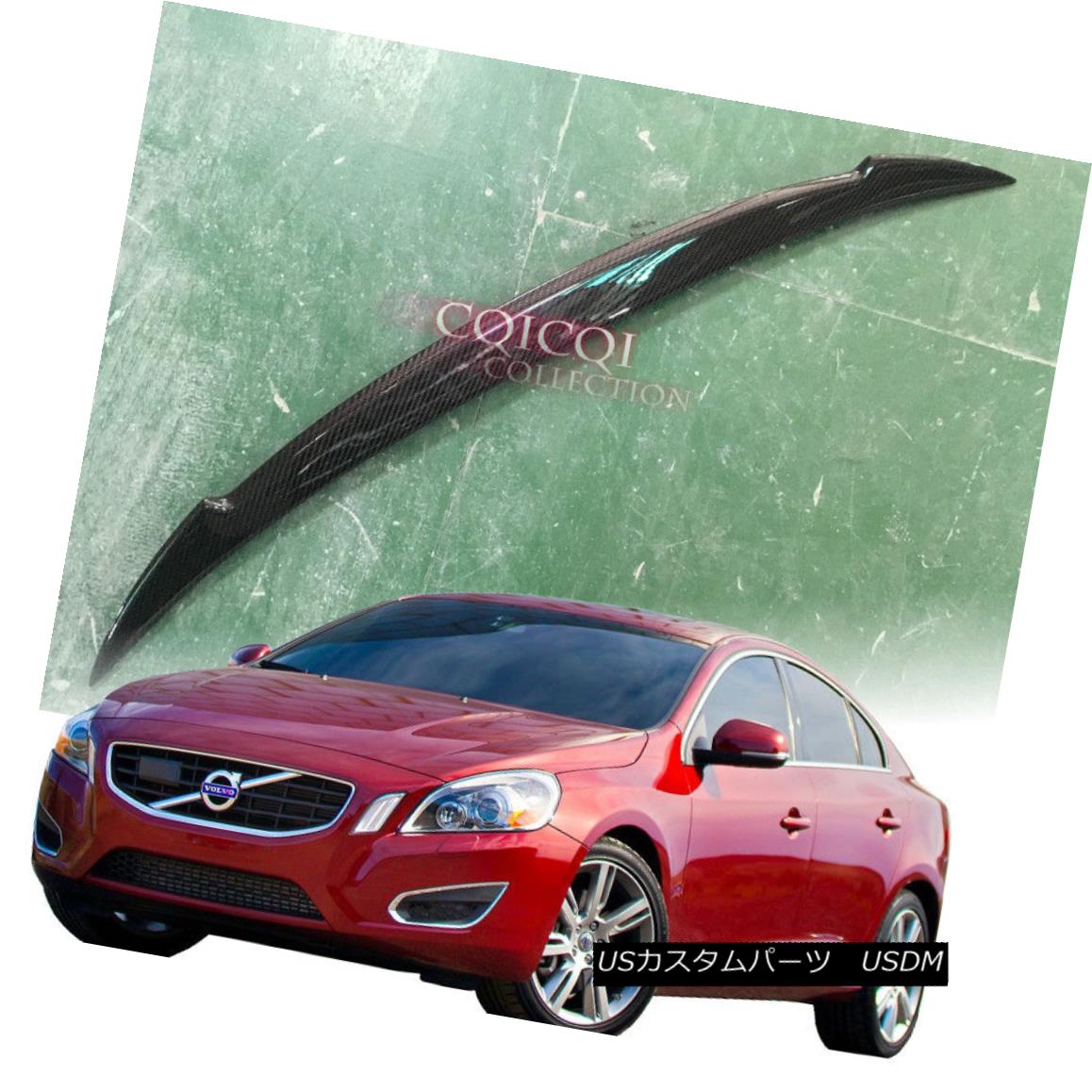 エアロパーツ Carbon Fiber Volvo 11~17 S60 sedan T3 T4 T5 T6 D3 D4 D5 V type trunk spoiler ◎ 炭素繊維ボルボ11?17 S60セダンT3 T4 T5 T6 D3 D4 D5 V型トランク・スポイラー？ 【並行輸入品】