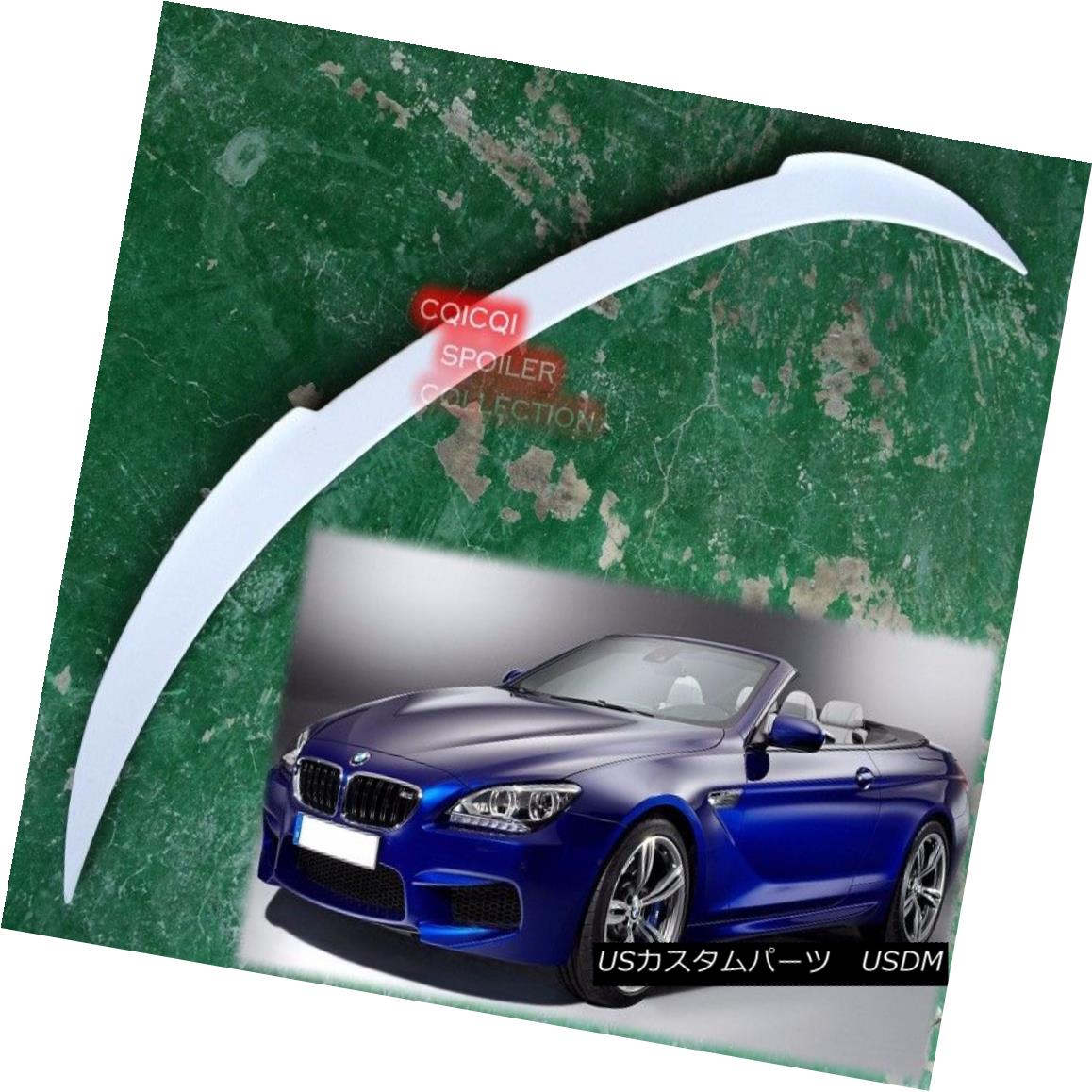 エアロパーツ Painted BMW 2012-2017 F12 6-series convertible V type trunk spoiler all color ◎ ペイントされたBMW 2012-2017 F12 6シリーズコンバーチブルVタイプのトランクスポイラーはすべての色ですか？ 【並行輸入品】