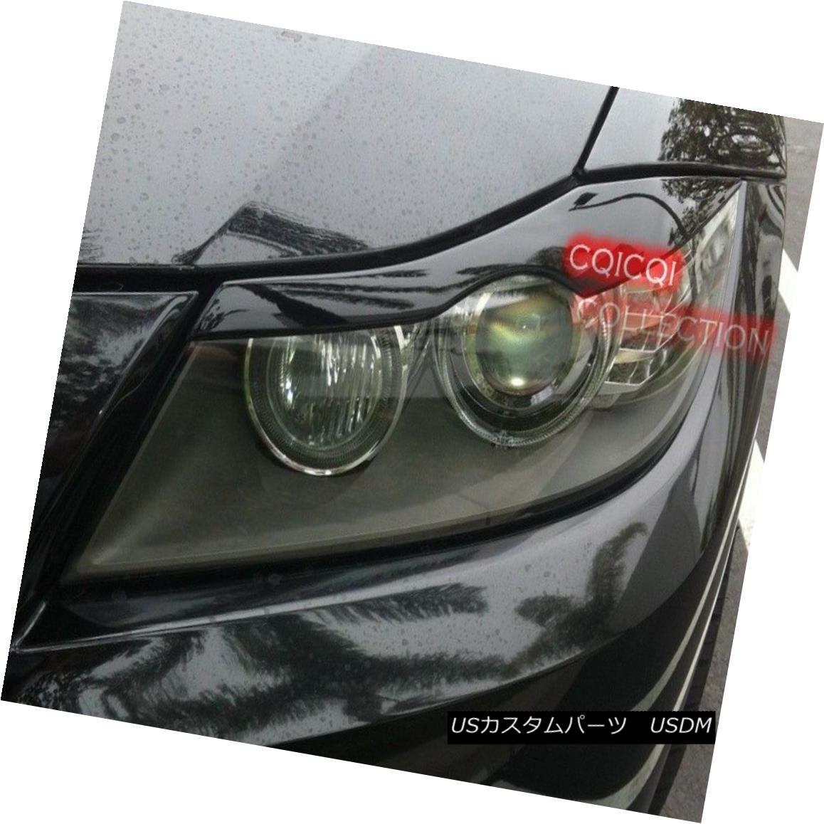 エアロパーツ Painted BMW 06~11 E90 E91 3-series eyelids brows color-475 Black Sapphire ◎ ペイントされたBMW 06?11 E90 E91 3系列のまぶたは、カラー475ブラックサファイアを眉にかける？ 【並行輸入品】