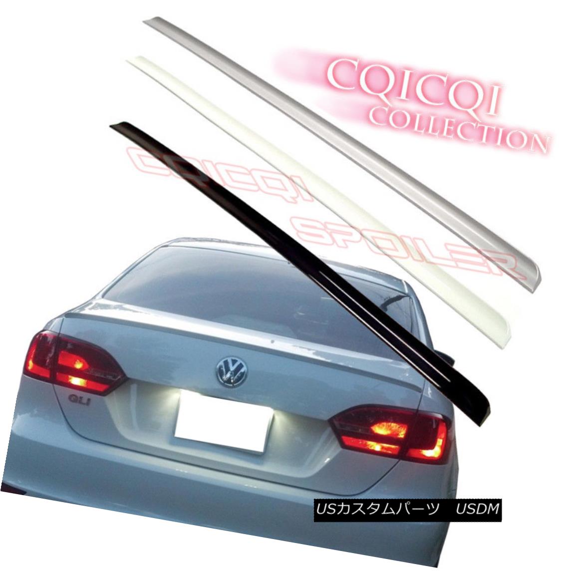 エアロパーツ Painted Trunk Lip Spoiler For 11-17 VW JETTA MK6 Sedan LB9A color:candy white ◎ 11-17 VWジェットMK6セダンLB9Aのための塗られたトランクリップ・スポイラー色：キャンディー白？ 【並行輸入品】