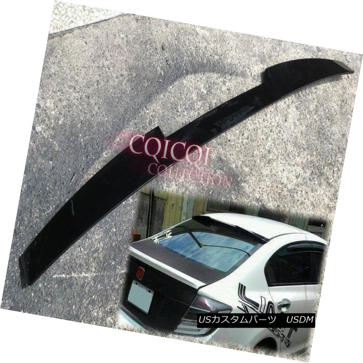エアロパーツ Unpainted Honda 2012~2016 Civic Sedan 9th generation 4D roof spoiler ABS ◎ 未塗装ホンダ2012?2016シビックセダン第9世代4DルーフスポイラーABS？ 【並行輸入品】 65,824円