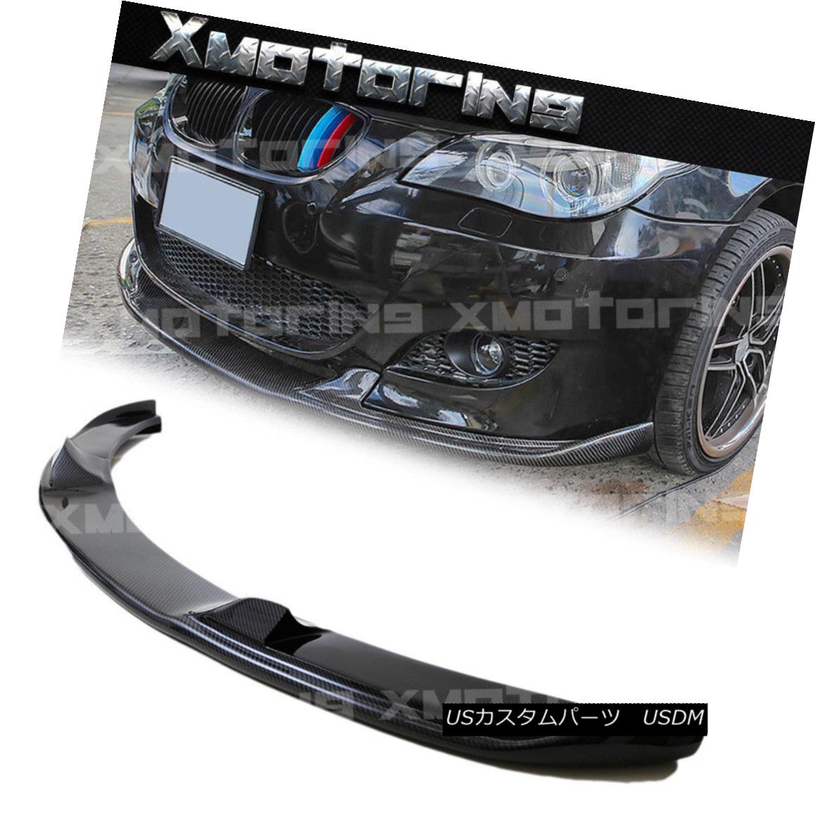 エアロパーツ Fit BW 06-2010 E60 Sedan M5 Bumper Only Carbon HM Design Front Lower Spoiler Lip フィットBW 06-2010 E60セダンM5バンパーのみカーボンHMデザインフロントロワースポイラーリップ 【並行輸入品】