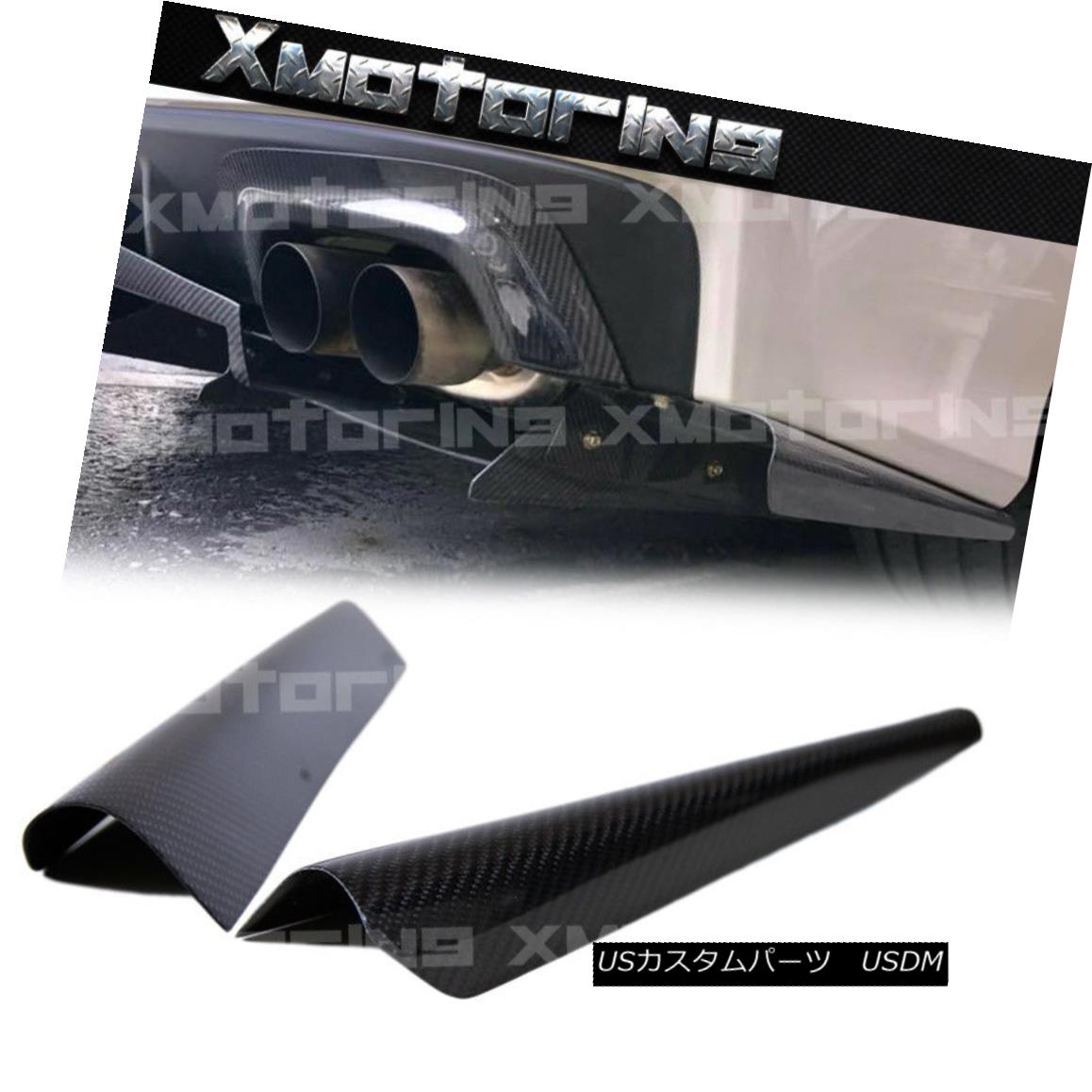 エアロパーツ For 2015 Up SUBARU STI WRX Sedan Carbon Fiber Rear Bumper Lower Side Extend Lip 2015年までSUBARU STI WRXセダンカーボンファイバーリアバンパー下部サイドエクステンデッドリップ 【並行輸入品】|カスタムパーツ WORLD倉庫