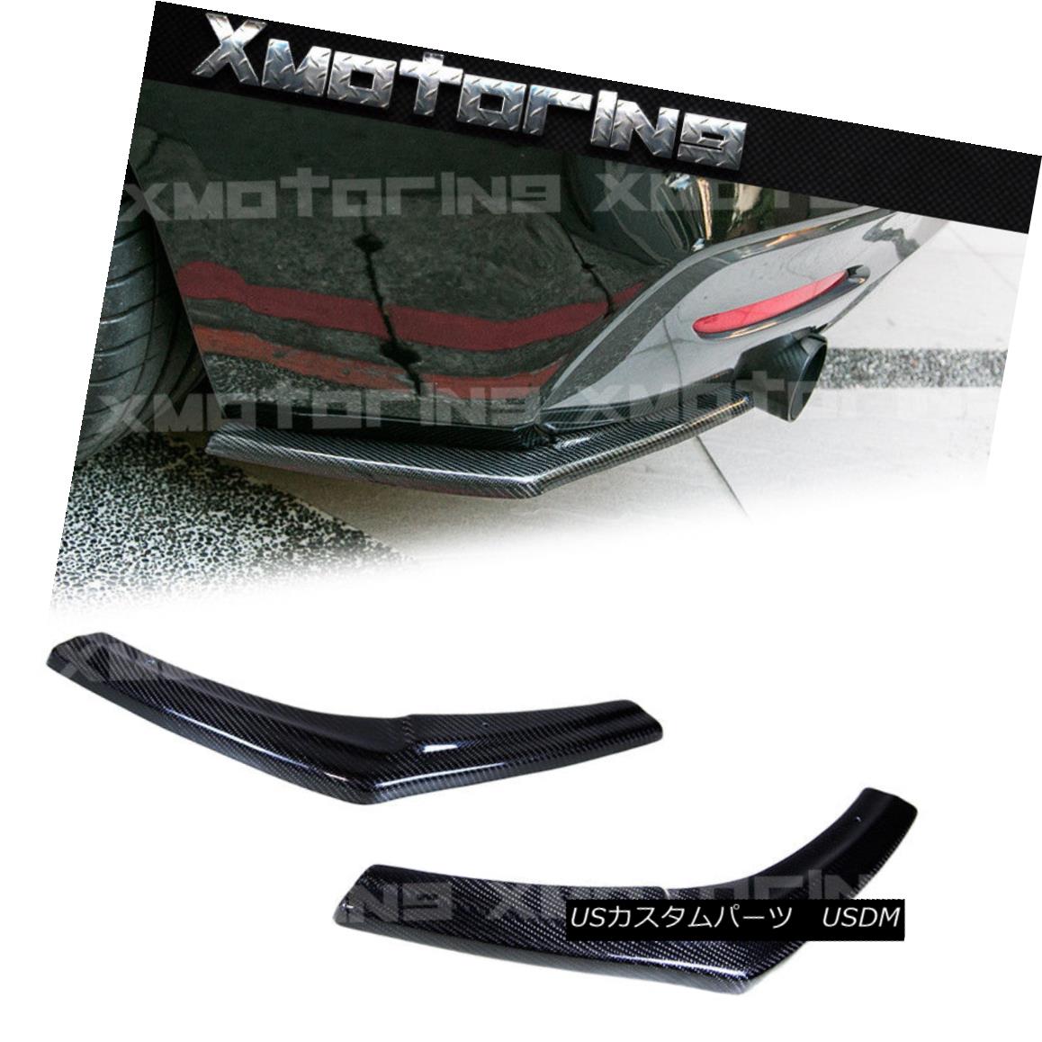 エアロパーツ Fit 2015-2018 F20 F21 LCI M-Tech Hatchback Rear Bumper Splitter Lip Carbon Fiber フィット2015-2018 F20 F21 LCI M-Techハッチバックリアバンパースプリッターリップカーボンファイバー 【並行輸入品】