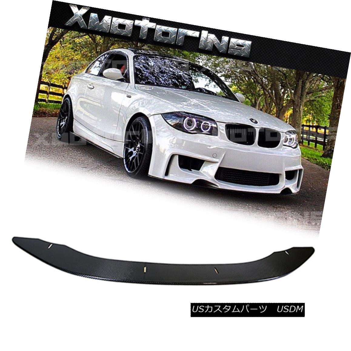 エアロパーツ Carbon Fiber G-P Style Front Spoiler Lip Fit 08-13 BMW E82 E88 1M M-Sport Bumper カーボンファイバーG-Pスタイルフロントスポイラーリップフィット08-13 BMW E82 E88 1M M-スポーツバンパー 【並行輸入品】