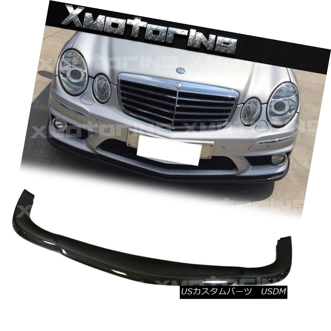 エアロパーツ For BENZ 03-06 W211 E55AMG Body Kit Carbon Fiber Front Bumper Add-On Lip CL Look BENZ 03-06 W211 E55AMGボディキットカーボンファイバーフロントバンパーアドオンリップCLルック 【並行輸入品】｜カスタムパーツ WORLD倉庫
