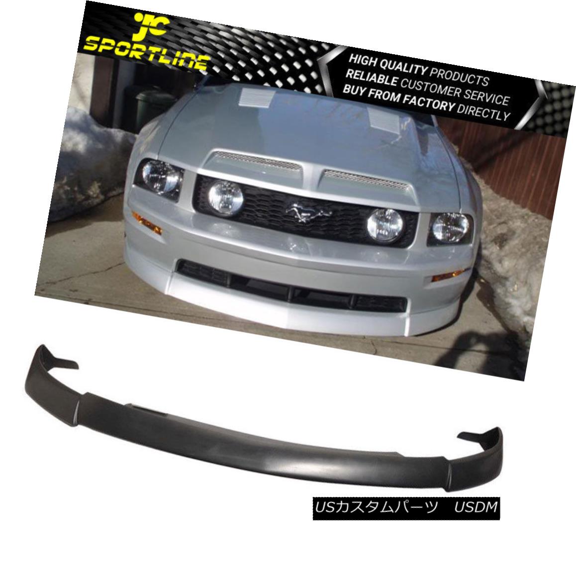 エアロパーツ Fits 05 06 07 08 09 Ford Mustang V8 CV2 Sty Front Bumper Lip Spoiler Bodykit PU フィット05 06 07 08 09フォードマスタングV8 CV2ステイフロントバンパーリップスポイラーボディキットPU 【並行輸入品】