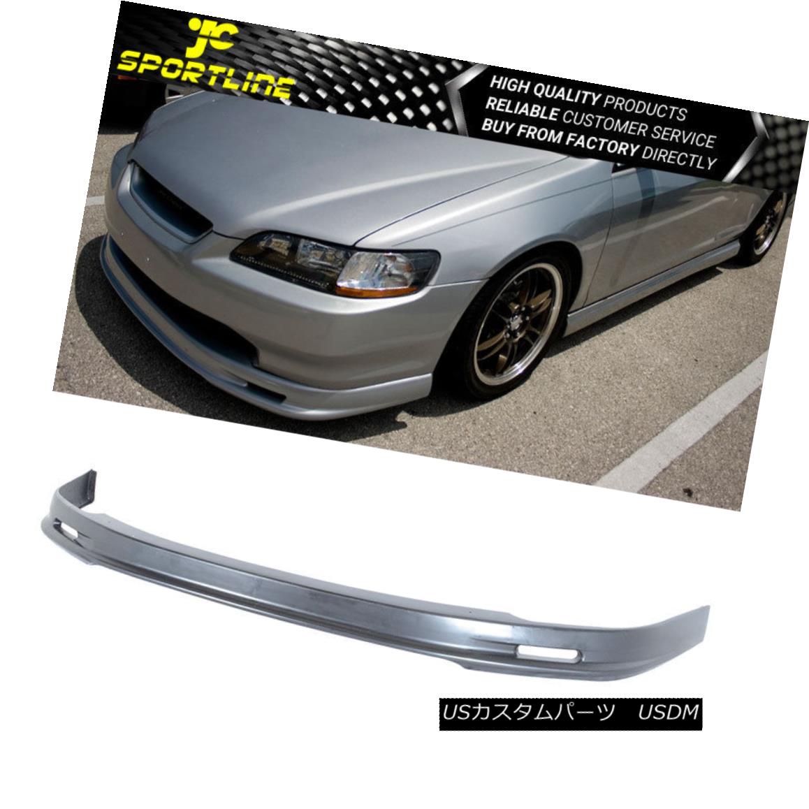 エアロパーツ Fits 98 99 00 Honda Accord Coupe Front Bumper Lip Spoiler MUG Style 2Dr PU フィット98 98 00ホンダアコードクーペフロントバンパーリップスポイラーMUGスタイル2Dr PU 【並行輸入品】｜カスタムパーツ WORLD倉庫