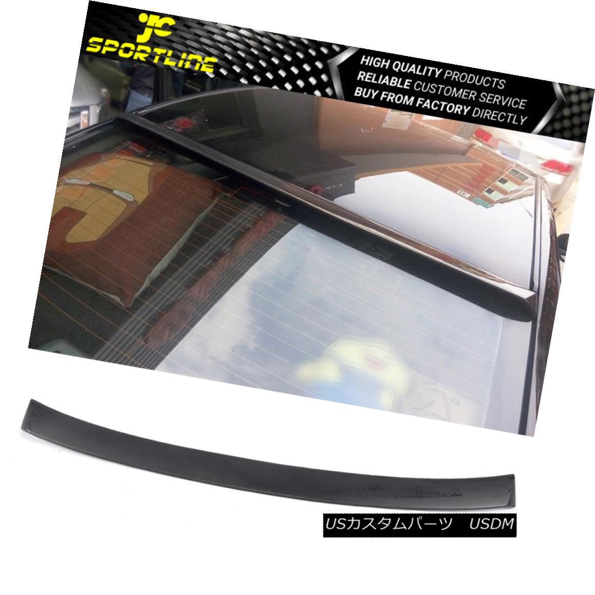 エアロパーツ Fits 14-18 Infiniti Q50 Fiber Glass Roof Spoiler Wing インフィニティQ50ファイバーグラスルーフスポイラーウイング14-18フィート 【並行輸入品】