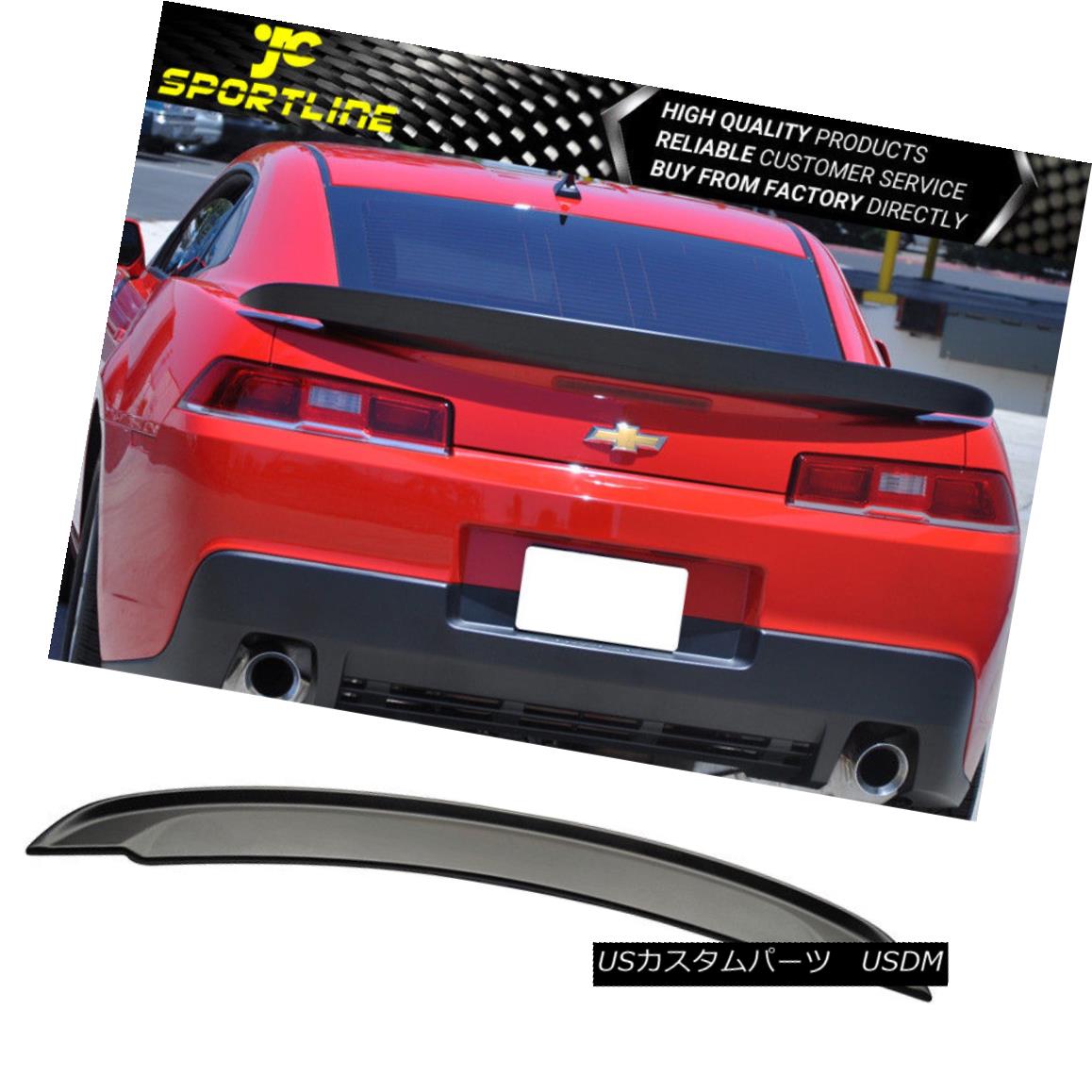 エアロパーツ Fits 2014-2015 Chevrolet Camaro OE Style Flush Mount Trunk Spoiler Wing フィット2014-2015シボレーカマロOEスタイルのフラッシングマウントトランクスポイラーウィング 【並行輸入品】