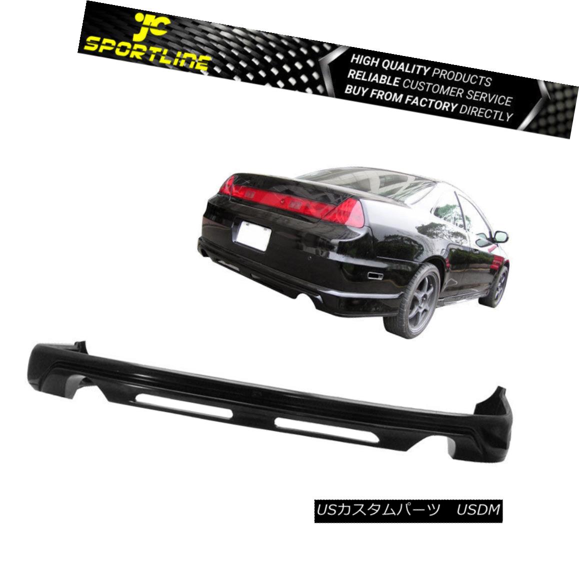 エアロパーツ Fits 98-02 HONDA ACCORD 2Dr Coupe PU Black Rear Bumper Lip Bodykit フィット98-02ホンダアコード2DrクーペPUブラックリアバンパーリップボディキット 【並行輸入品】|カスタムパーツ WORLD倉庫