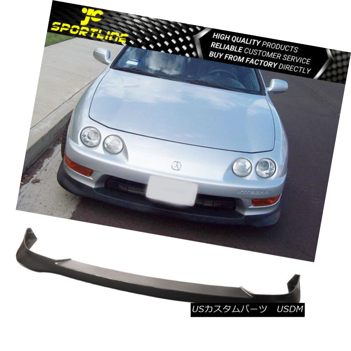 エアロパーツ Fits 98-01 Acura Integra DC2 Polyurethane JDM Front Bumper Lip Sopiler Bodykits フィット98 - 01アキュラインテグラDC2ポリウレタンJDMフロントバンパーリップスポイラーボディキット 【並行輸入品】 106,238円