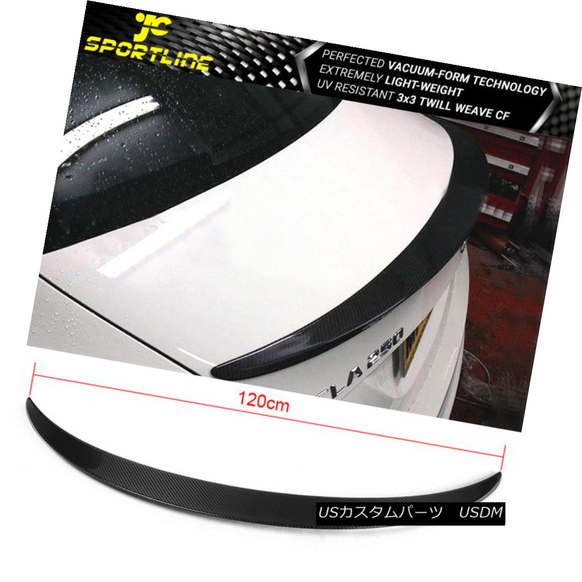 エアロパーツ Fits 13-18 Benz W117 CLA Class Rear Trunk Spoiler Wing Carbon Fiber CF フィット13-18ベンツW117 CLAクラスリアトランクスポイラーウィングカーボンファイバーCF 【並行輸入品】|カスタムパーツ WORLD倉庫