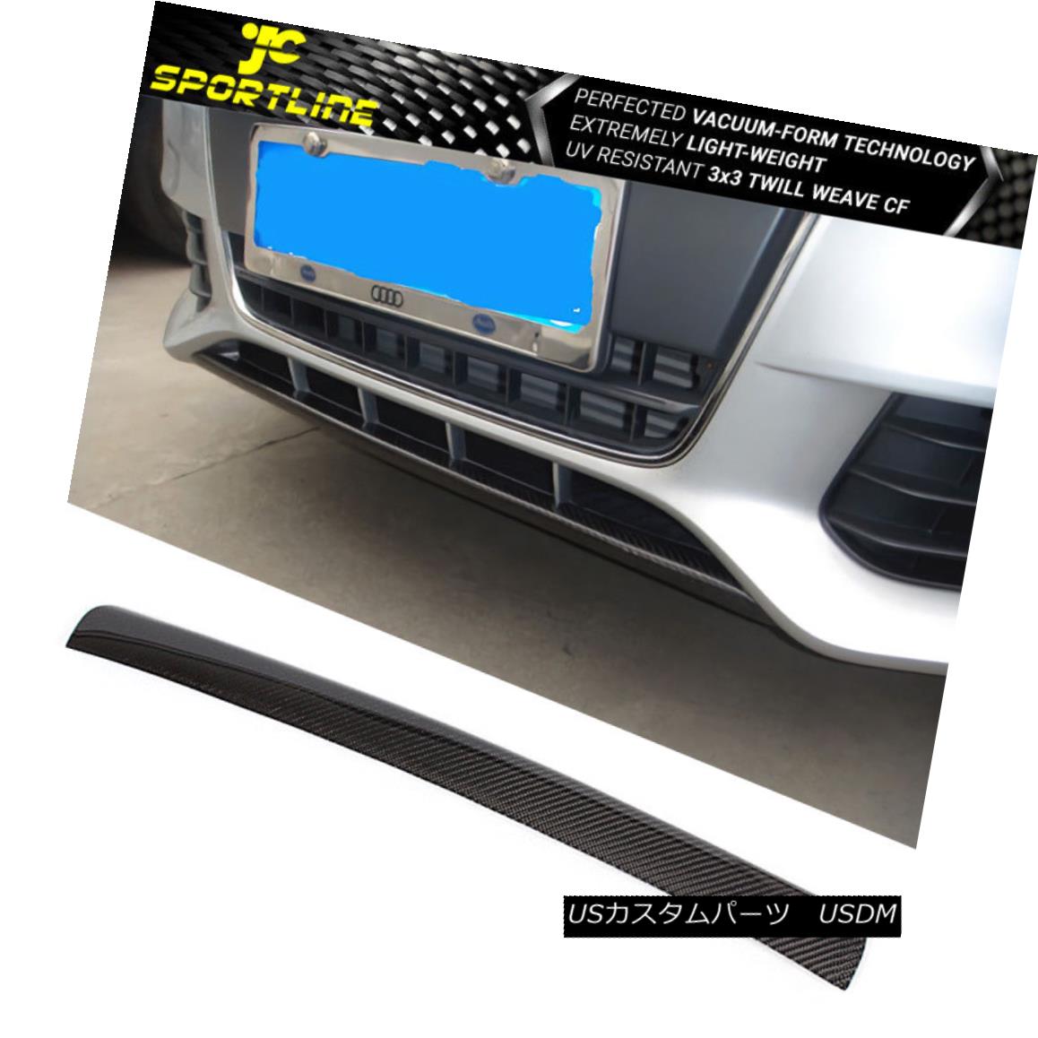エアロパーツ Fits 09-12 Audi A4 Front Chin Lip Spoiler Carbon Fiber フィット09-12アウディA4フロントチンリップスポイラーカーボンファイバー 【並行輸入品】|カスタムパーツ WORLD倉庫
