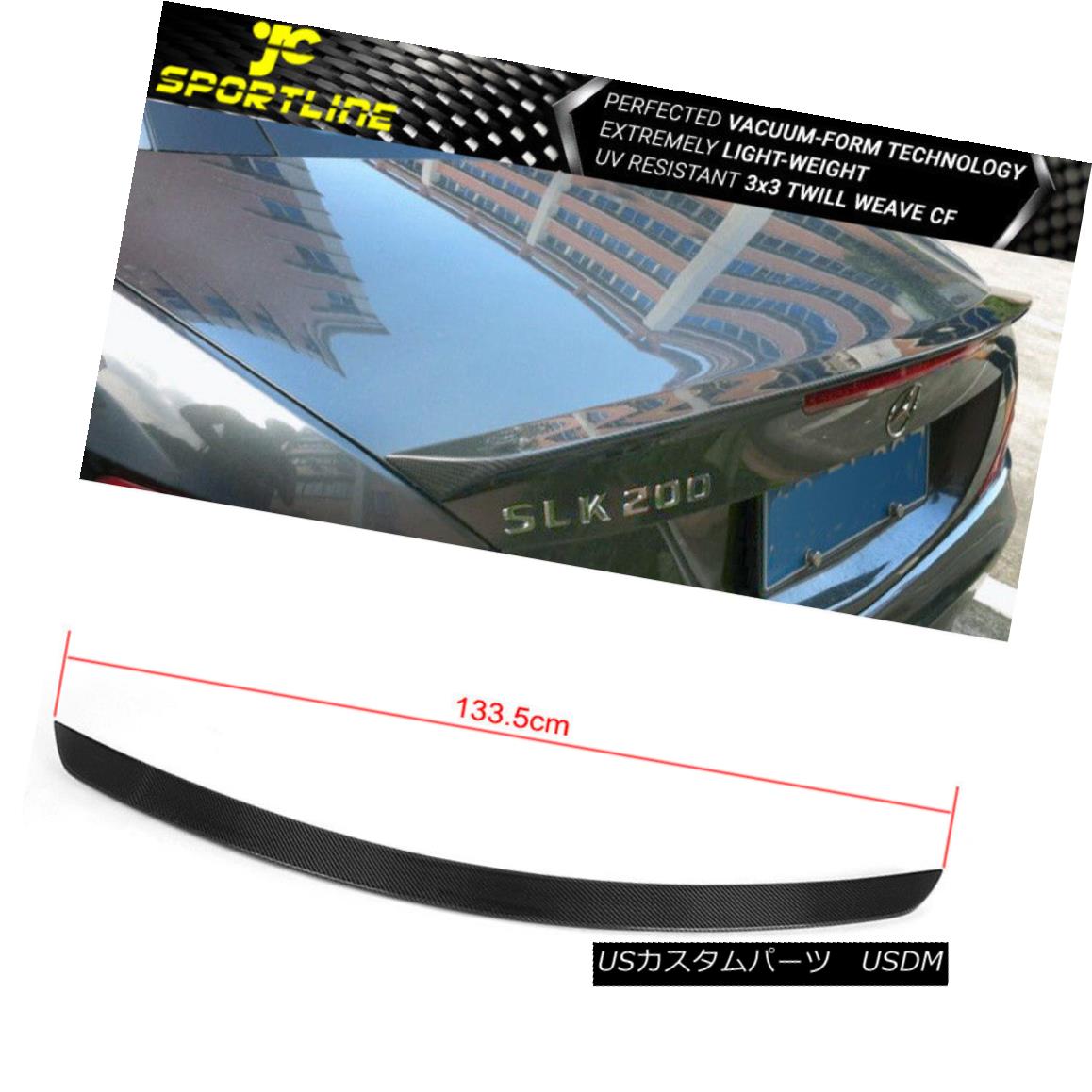 エアロパーツ Fits 11-13 Mercedes SLK R172 AMG Style Rear Trunk Spoiler Wing Carbon Fiber フィット11-13メルセデスSLK R172 AMGスタイルリアトランクスポイラーウィング炭素繊維 【並行輸入品】|カスタムパーツ WORLD倉庫