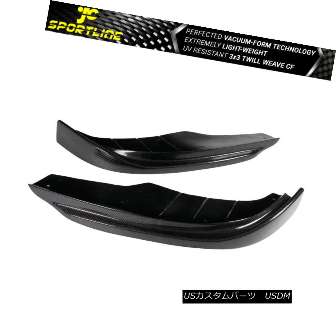 エアロパーツ Fits 11-13 BMW 5 Series F10 Front Bumper Lip Splitter Carbon Fiber CF フィット11-13 BMW 5シリーズF10フロントバンパーリップスプリッターカーボンファイバーCF 【並行輸入品】｜カスタムパーツ WORLD倉庫