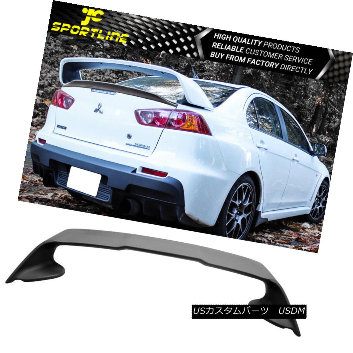 エアロパーツ Fits 08-15 Mitsubishi Lancer Only X Original EVO 10 Rear Trunk Spoiler Wing ABS フィット08-15三菱ランサーのみXオリジナルEVO 10リアトランクスポイラーウィングABS 【並行輸入品】｜カスタムパーツ WORLD倉庫