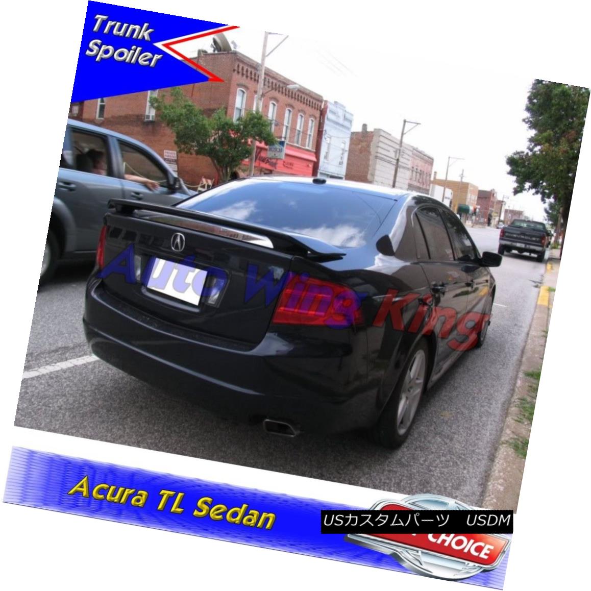 エアロパーツ Unpainted ABS OE Style Rear Trunk Spoiler Wing For Acura TL 2004~2008 Sedan ? アキュラTL 2004?2008セダンのためのペイントされていないABS OEスタイルのリアトランク・スポイラー・ウイング？ 【並行輸入品】