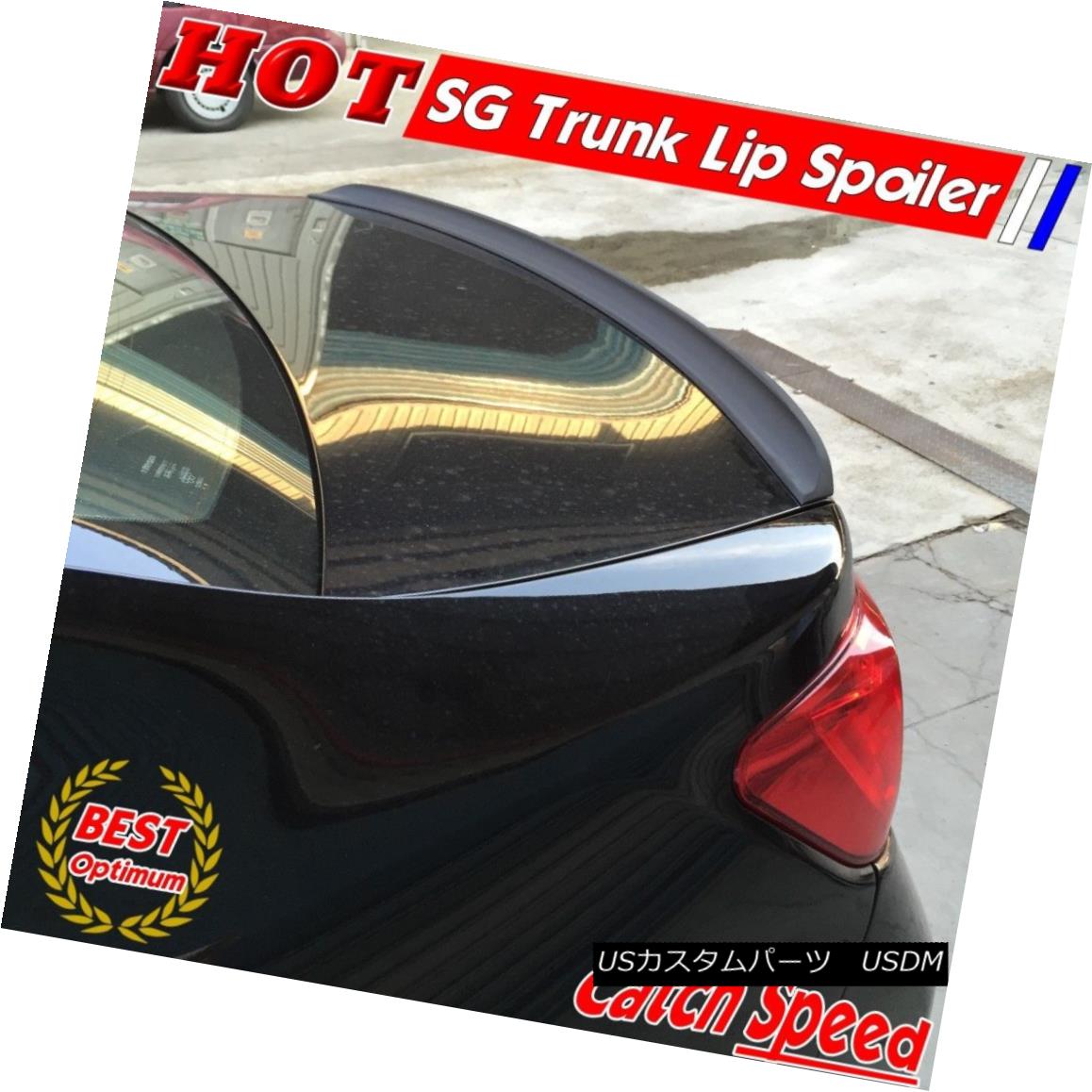 エアロパーツ Flat Black SG Style Rear Trunk Lip Spoiler Wing For Audi A8 4E 2003~09 Sedan ? フラットブラックSGスタイルリアトランクリップスポイラーウイングAudi A8 4E 2003?09セダン？ 【並行輸入品】