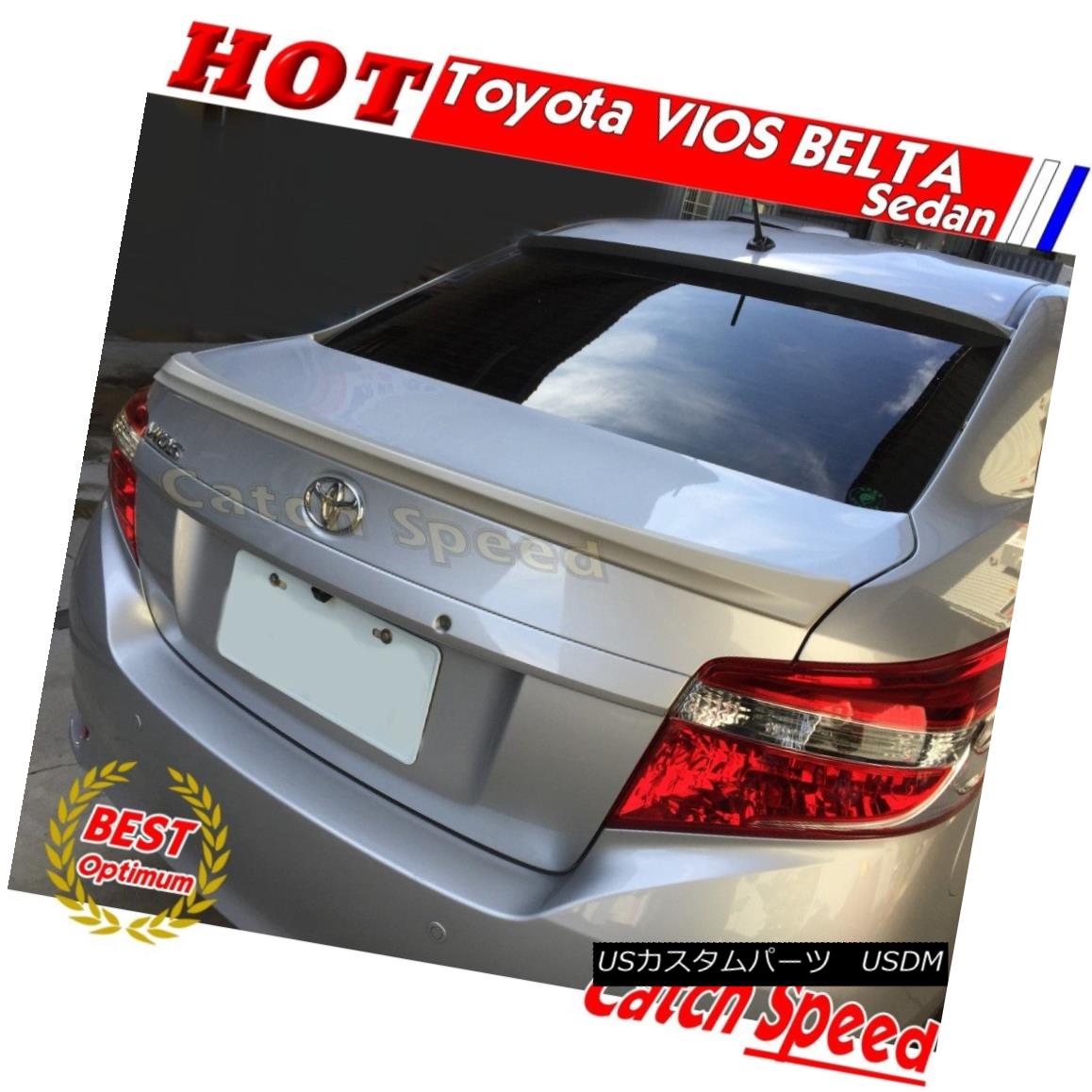 エアロパーツ Painted D Type Rear Trunk Spoiler For Toyota VIOS Belta 2013-2016 Sedan トヨタVIOS Belta 2013-2016セダンのための塗装Dタイプのリアトランク・スポイラー 【並行輸入品】