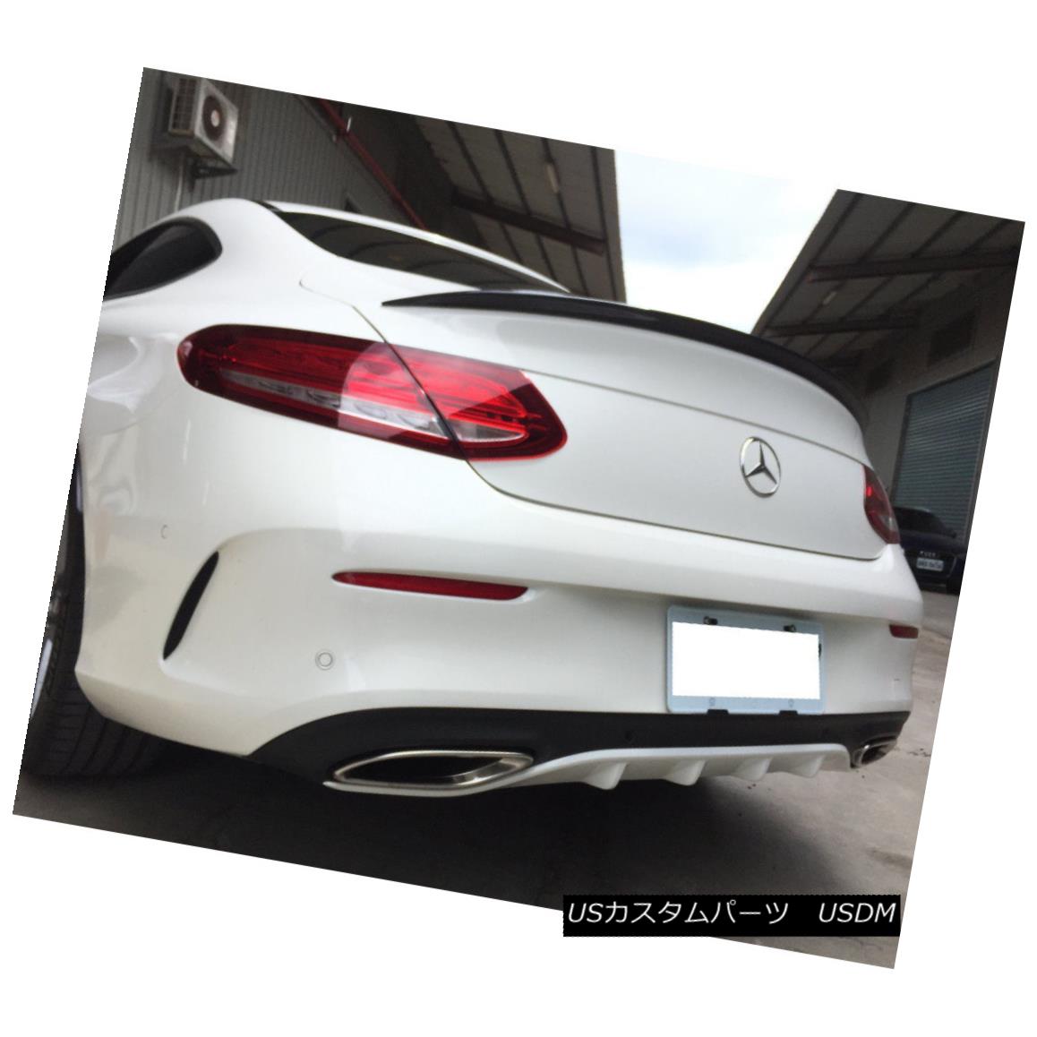 エアロパーツ Painted Color A Look Rear Trunk Spoiler Wing For M-Benz C-Class 17-18 C205 Coupe M-ベンツCクラス17-18 C205クーペのためのペイントカラールックリアトランク・スポイラー・ウィング 【並行輸入品】