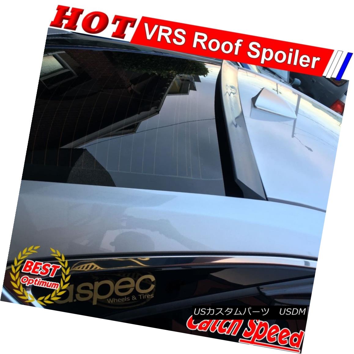 エアロパーツ Flat Black VRS Type Rear Roof Spoiler For US Toyota Corolla Altis 2009~12 Sedan トヨタCorolla AltisのためのフラットブラックVSタイプのリアルーフスポイラー2009?12セダン 【並行輸入品】