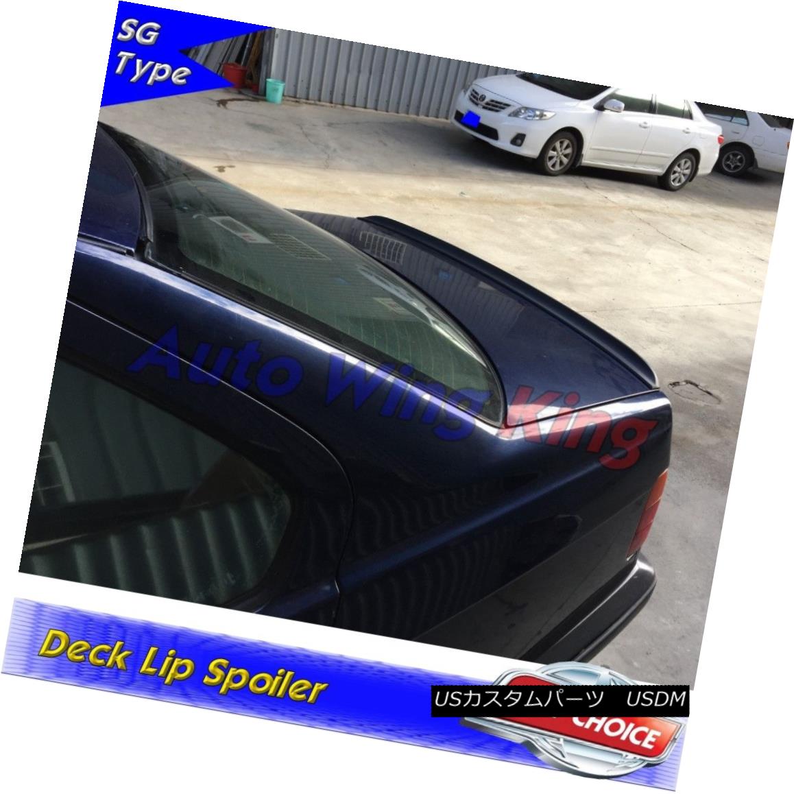 エアロパーツ Flat Black SG Type Rear Trunk Lip Spoiler For Mercedes-Benz CLK W208 Coupe 98~02 フラットブラックSGタイプリアトランクリップスポイラーメルセデスベンツCLK W208クーペ98?02 【並行輸入品】