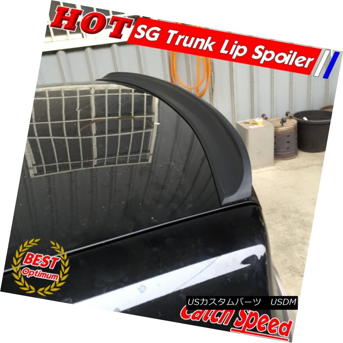 エアロパーツ Flat Black SG Type Trunk Lip Spoiler Wing For Infiniti G35 G37 V36 Sedan 08-10 インフィニティ用フラットブラックSGタイプトランクリップスポイラーウィングG35 G37 V36セダン08-10 【並行輸入品】