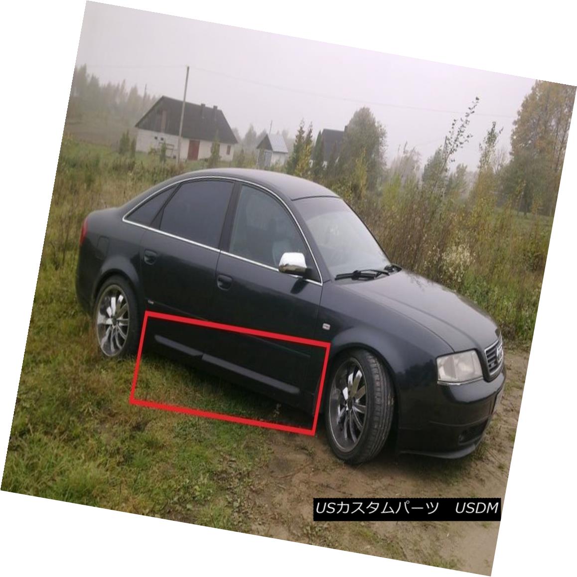 エアロパーツ AUDI A6 C5 S6 S-LINE LOOK SIDE BLADES / DOOR BLADES / DOOR BAR NEW 4PCS AUDI A6 C5 S6 Sラインラインサイドブロック/ドアブレード/ドアバー新しい4PCS 【並行輸入品】